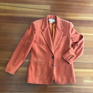 Vintage Jones & Co Orange Wool Blazer